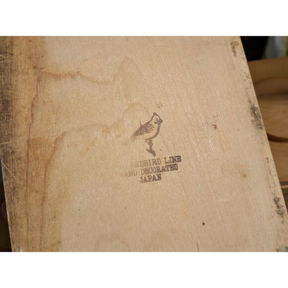 Rooster Weathervane Hand Painted Wood Canister Set Redbird Line Japan S + P - Picture 16 of 16